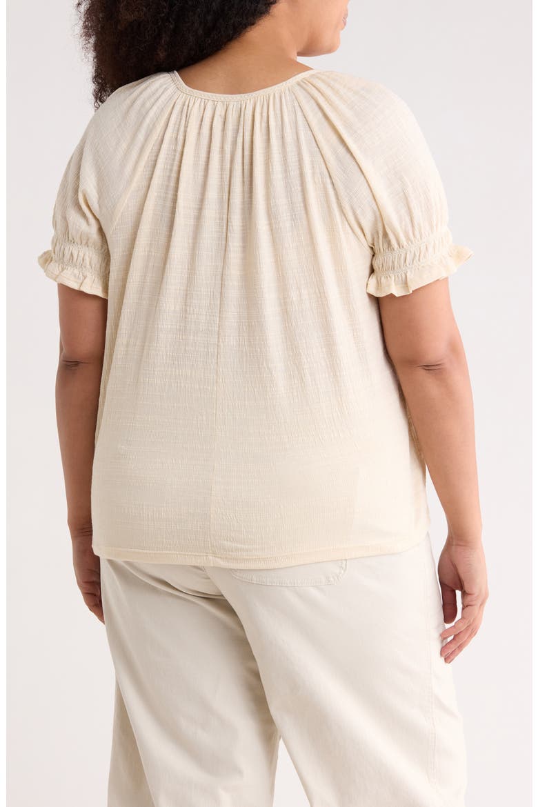Puff Sleeve Top, Alternate, color, EGGSHELL
