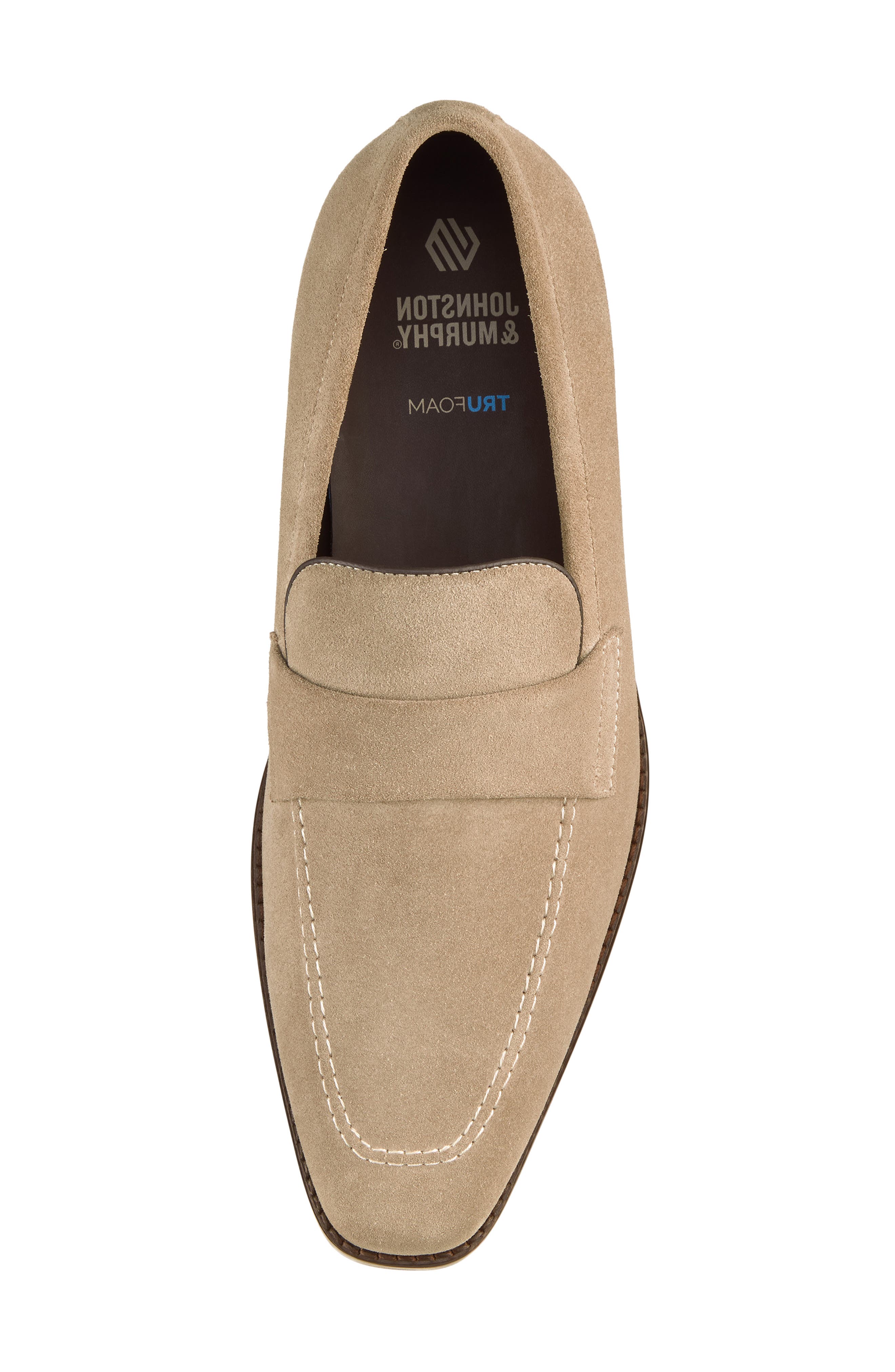 Floyd Penny Loafer, Alternate, color, BEIGE SUEDE