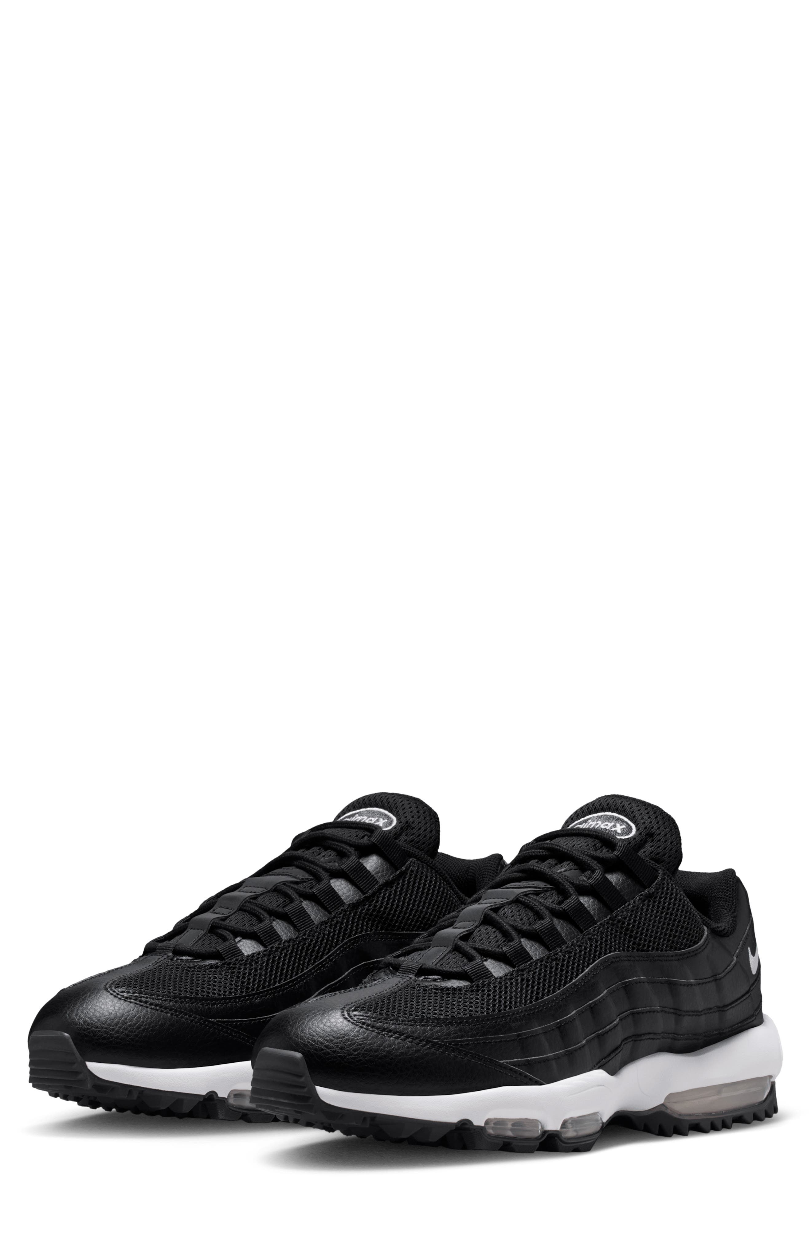 Air Max '95 G Waterproof Golf Shoe, Main, color, 002 BLACK/WHITE