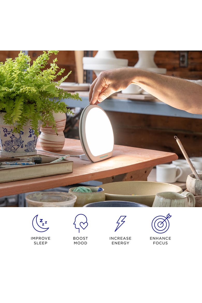 HappyLight® Alba Portable Lamp, Alternate, color, WHITE