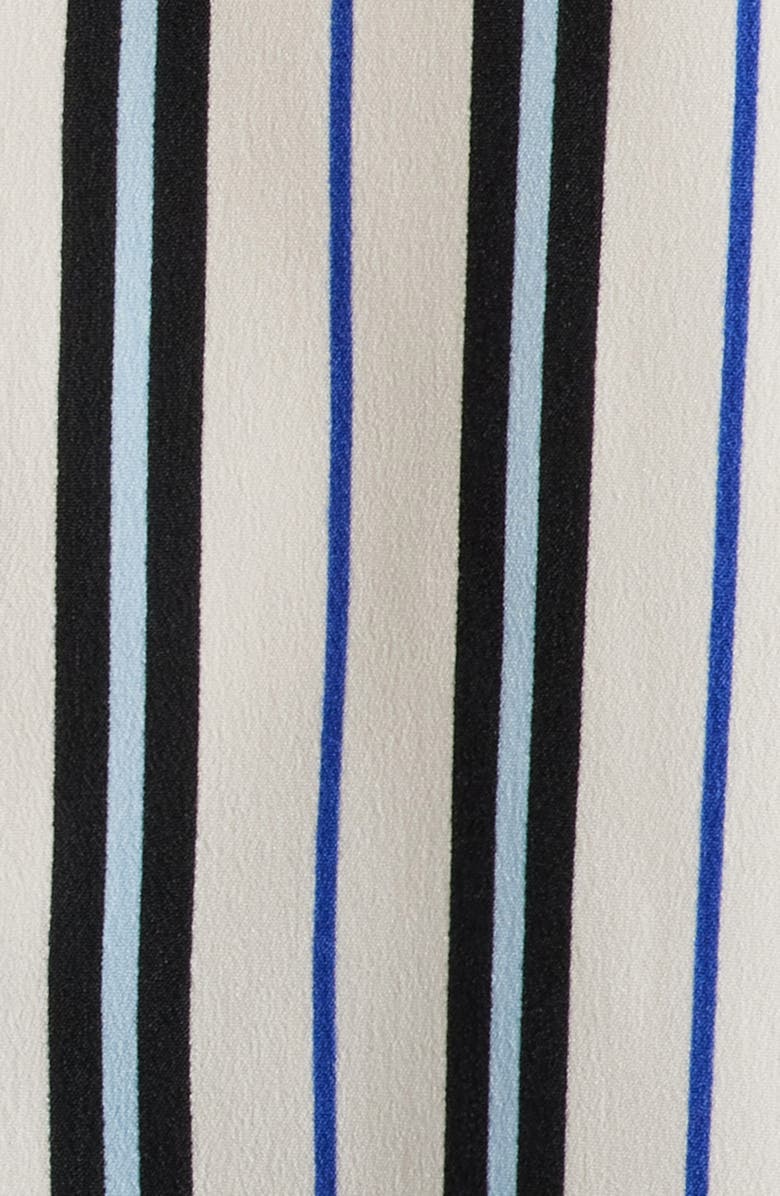 AK ANNE KLEIN Stripe Slim Fit Button-Up Shirt, Alternate, color, White Dove Multi