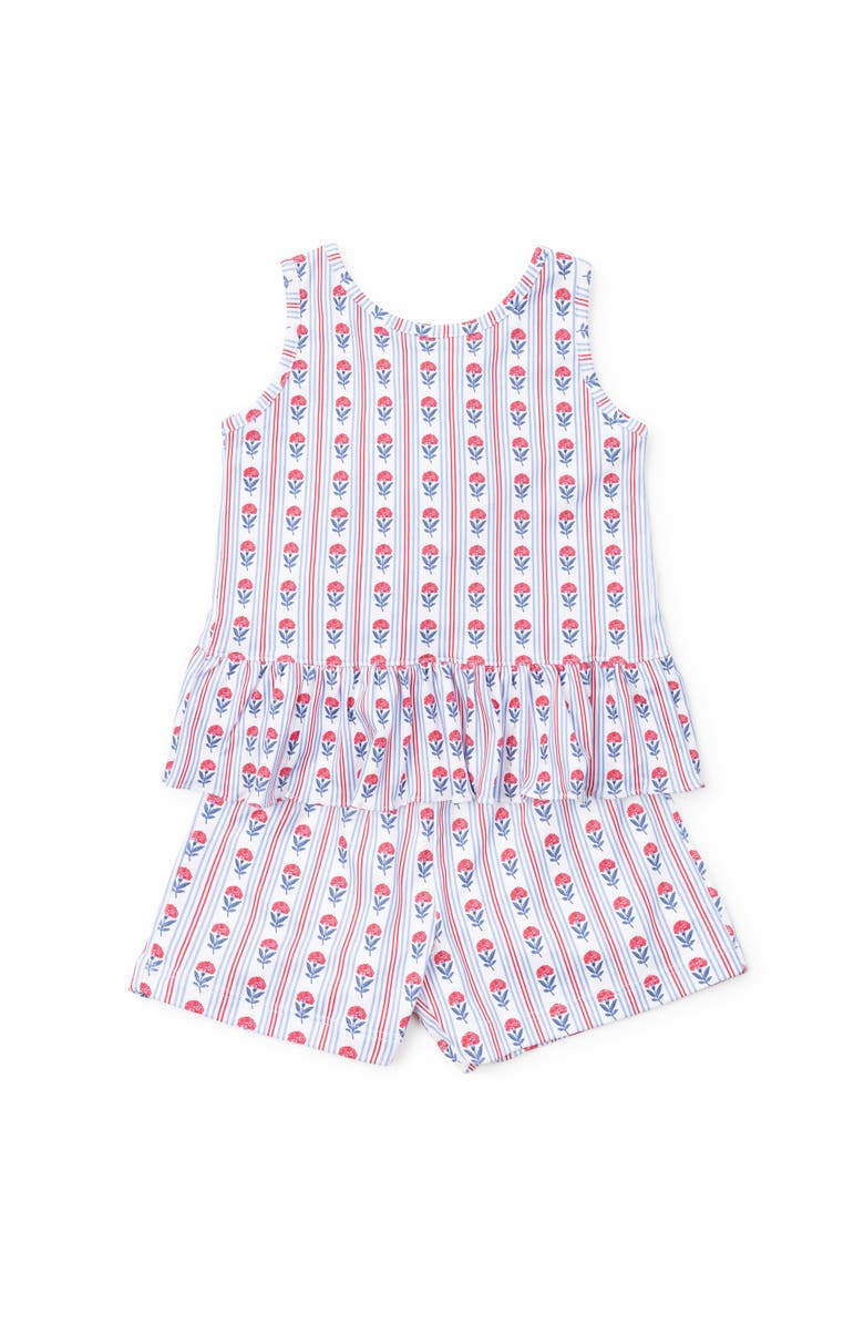 Lila and Hayes Poppy Girls' Short Set, Main, color, Liberty Floral