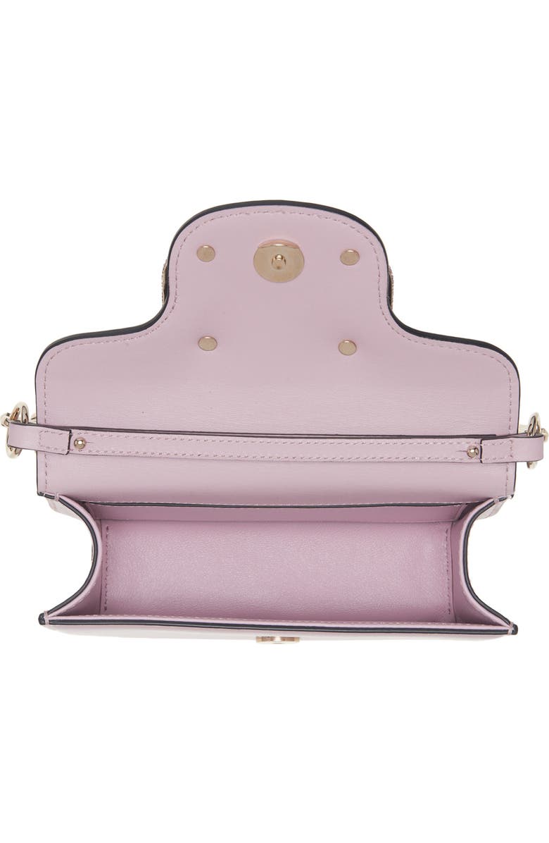 Valentino Garavani Small Locò Crystal Logo Leather Shoulder Bag, Alternate, color,