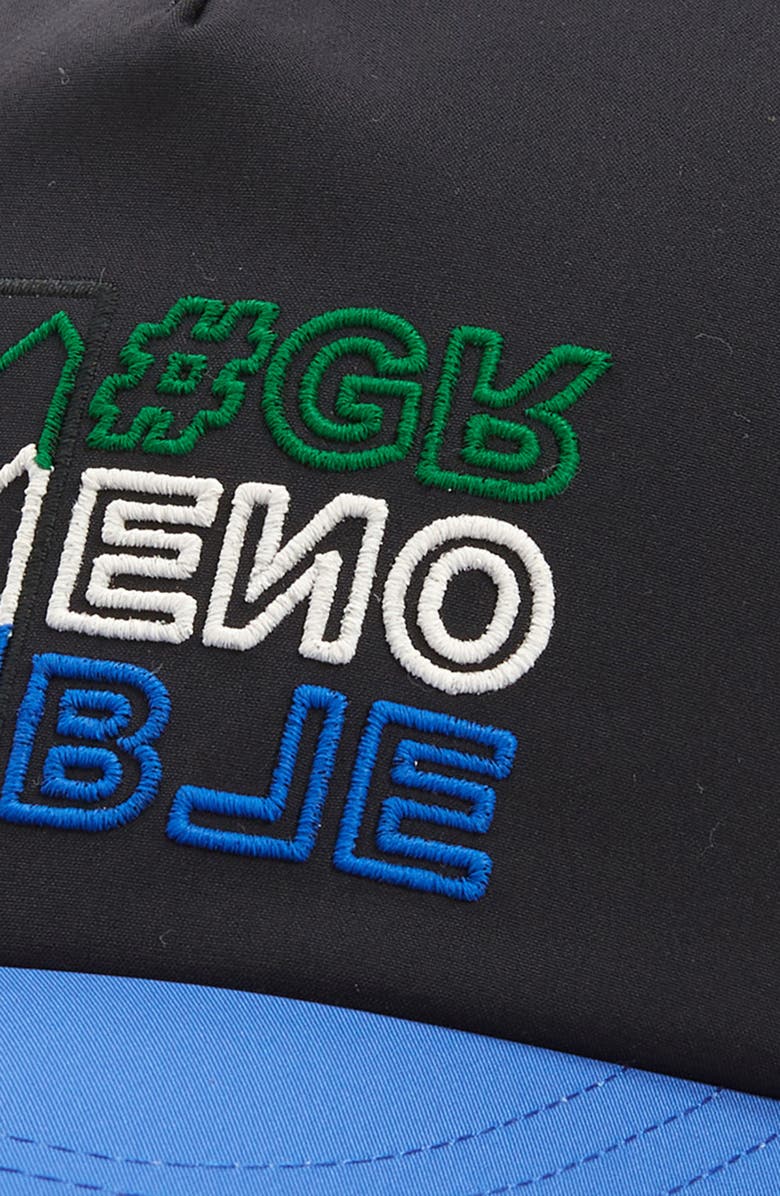 Moncler Grenoble Embroidered Colorblock Baseball Cap, Alternate, color, 