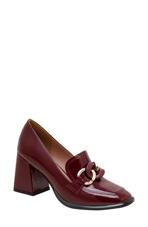 靴 her lip to Medallion Heel Loafer 37 Cognac_Md55_Heel_Loafer_1_f520