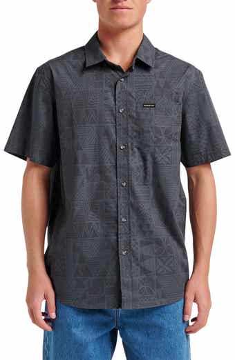 Quiksilver Geo Print Cotton Blend Button-Up Shirt