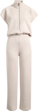 SPANX® Pintuck Half Zip Jumpsuit