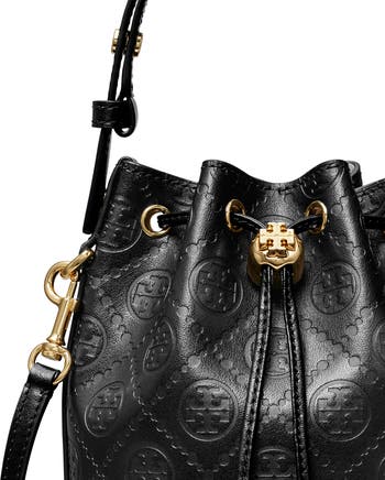 Tory Burch Mini T Monogram Debossed Bucket Bag | Nordstrom