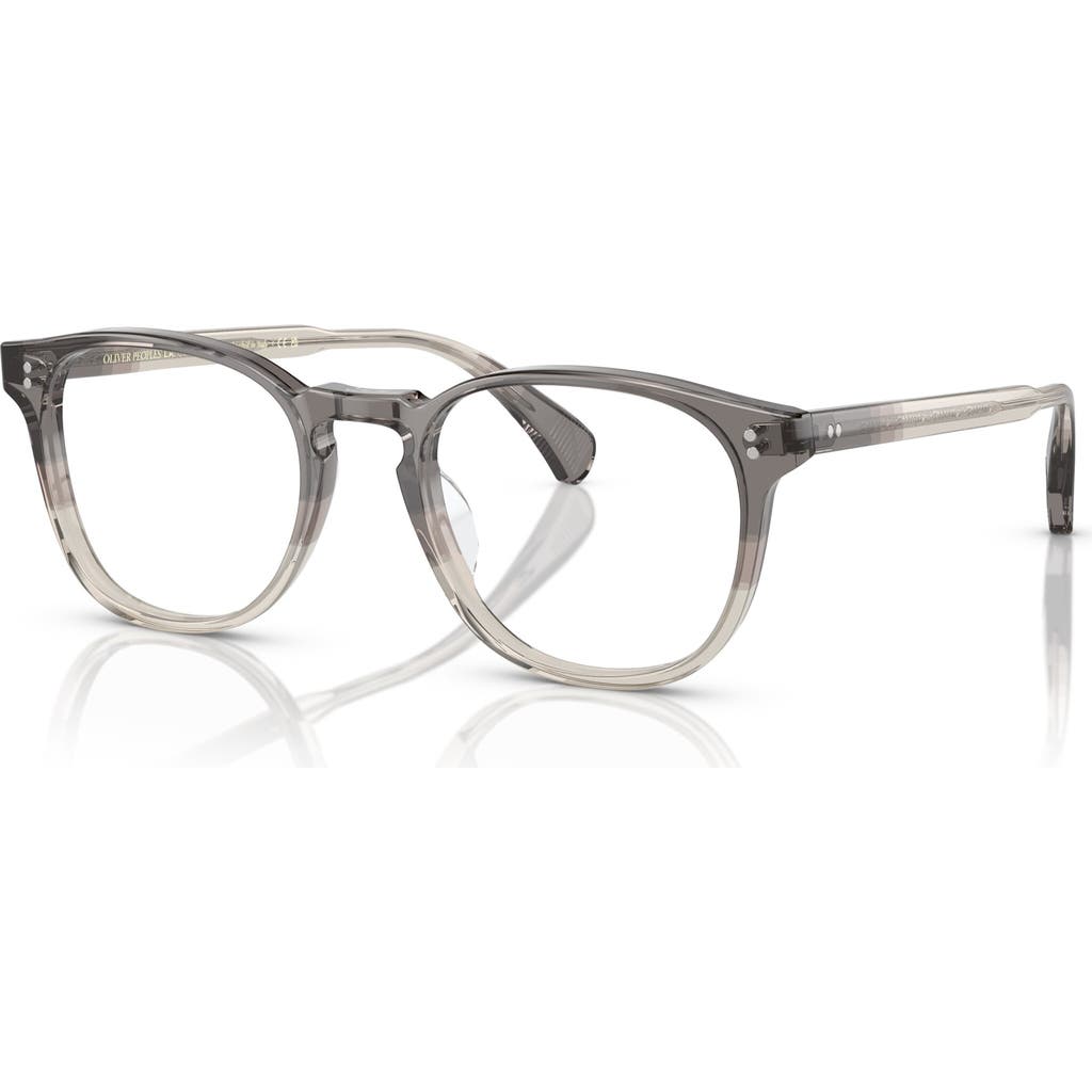 Oliver Peoples 49mm Round Optical Glasses In Gray