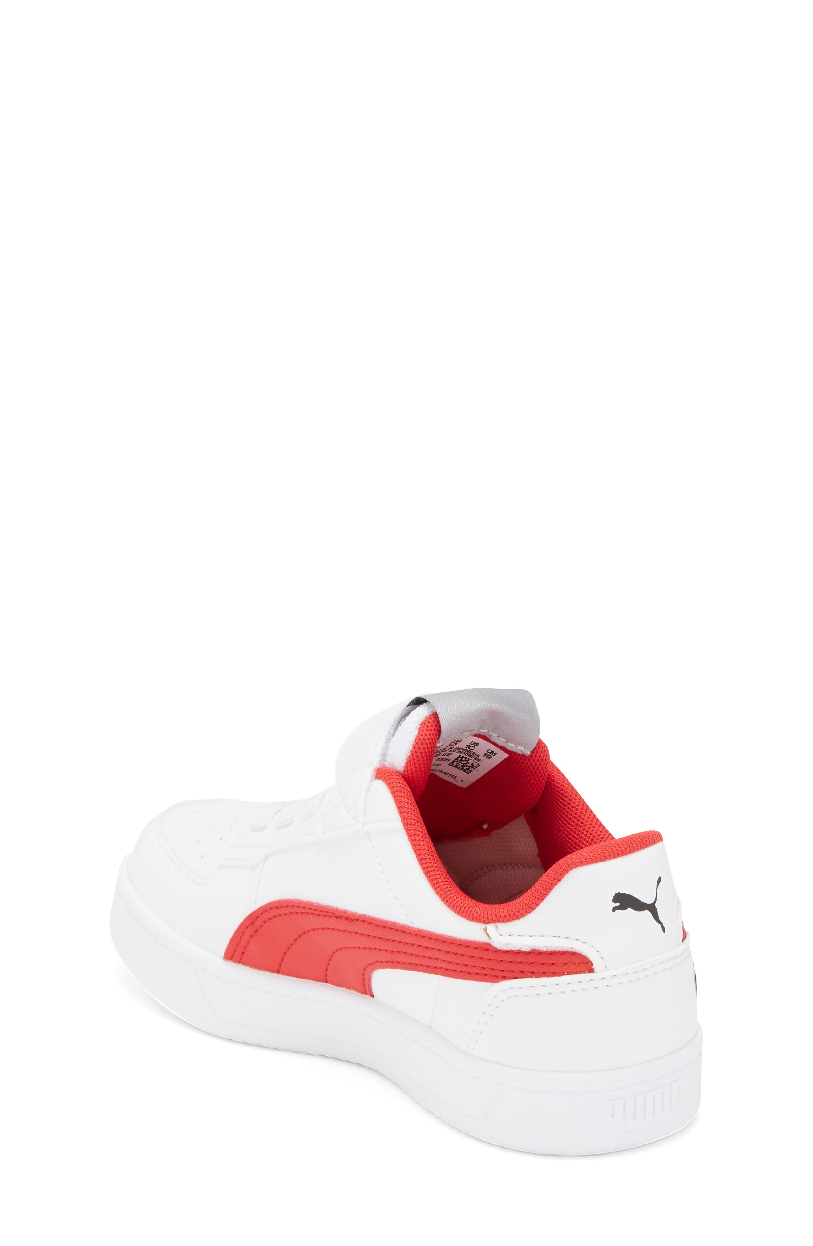 PUMA Kids' Caven 2.0 AC Sneaker, Alternate, color, Puma White/ Rosso Corsa