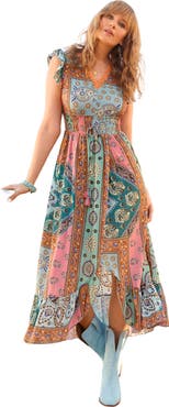 Joe Browns Patchwork Slit Maxi Dress