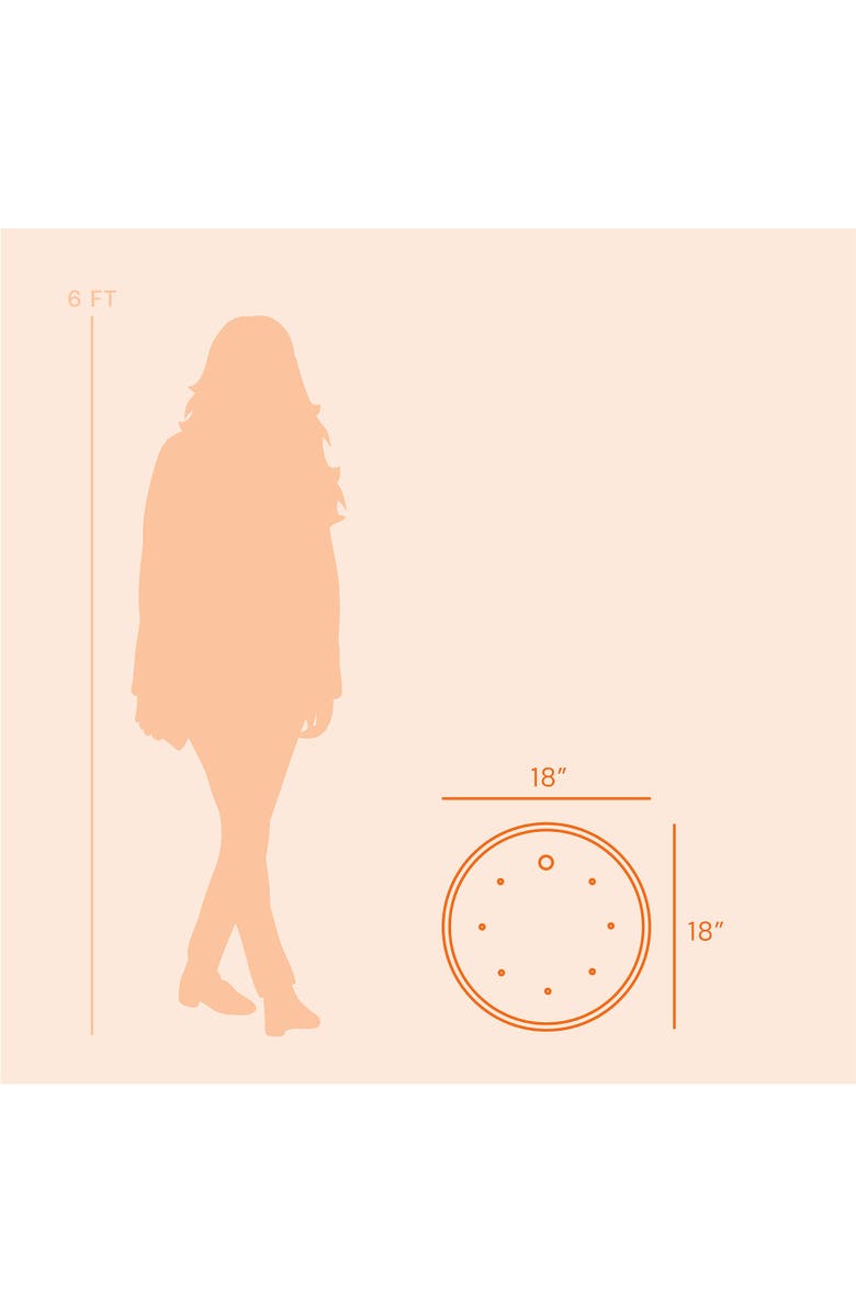 Bloem Ups A Daisy Round Planter 17 Inch Lift Insert, Alternate, color, Orange