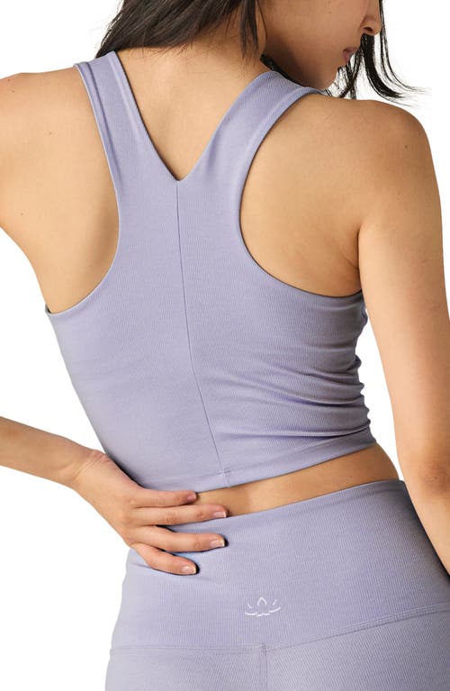 BEYOND YOGA BEYOND YOGA GLOW ON RIB CROP TANK