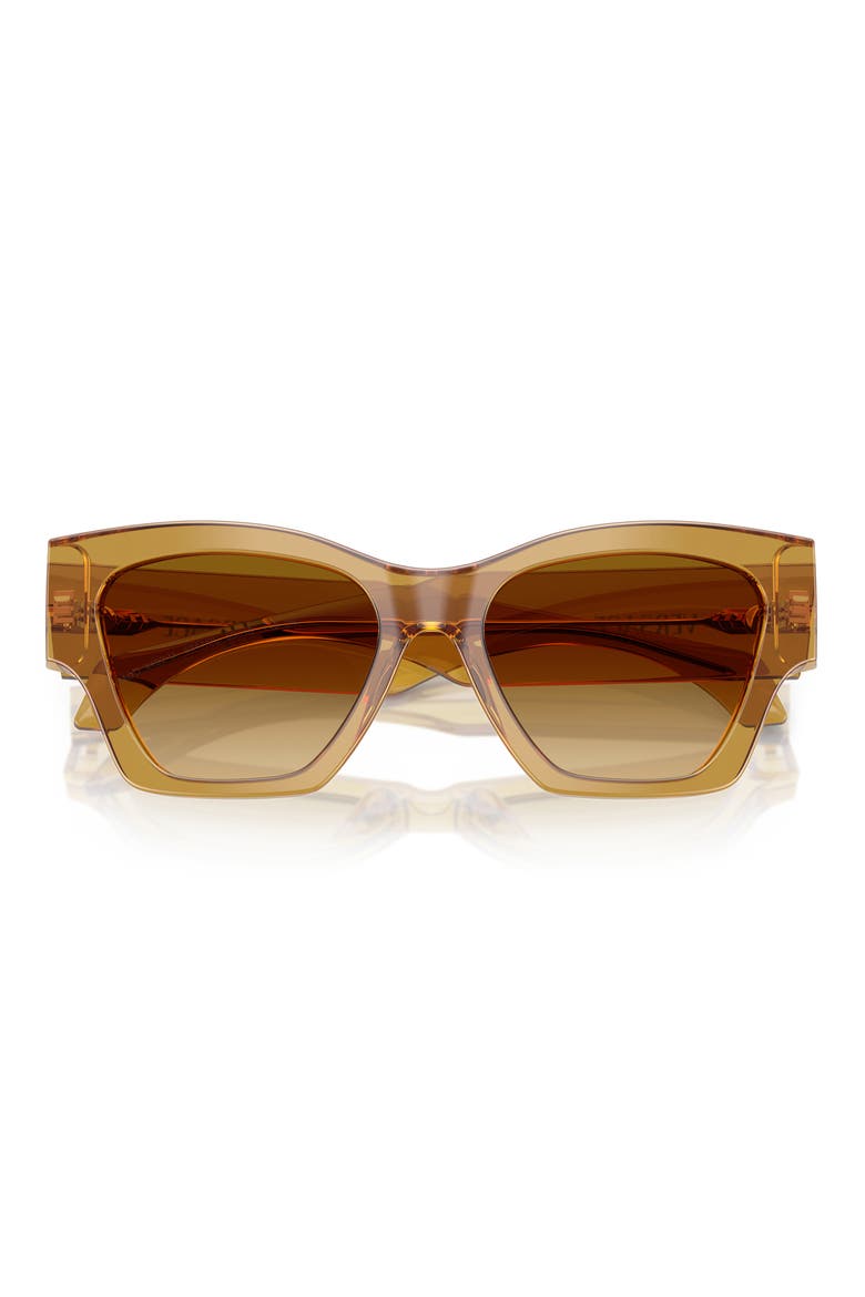 53mm Cat Eye Sunglasses, Alternate, color, TRANSPARENT HONEY/ YELLOW