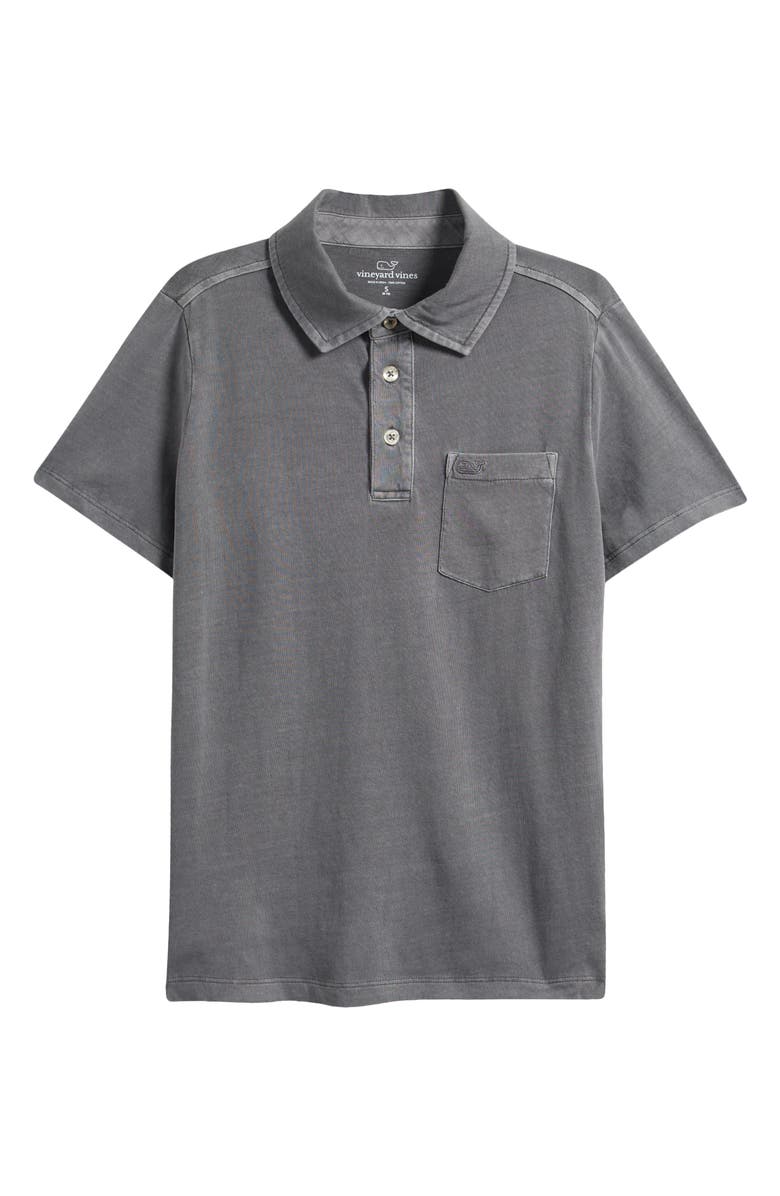 vineyard vines Kids' Exclusive Island Pocket Polo, Main, color, Gray Harbor