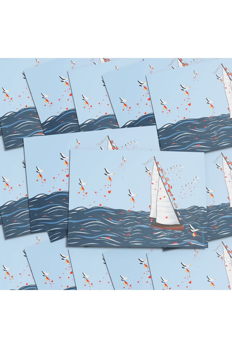 Love/Valentine's Postcard 20-Pack "Seagulls Love", Alternate, color, Multi-Pack