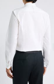BOSS Hank Slim Fit Stretch Cotton Tuxedo Shirt