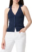 PAIGE Noella Organic Cotton Blend Rib Sweater Tank