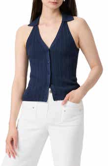 PAIGE Noella Organic Cotton Blend Rib Sweater Tank