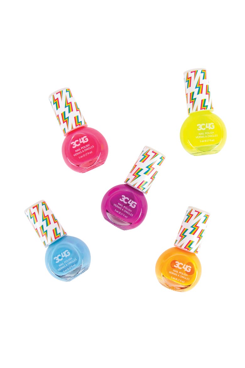 Make It Real Neon Nail Polish Set W/ 5 Bottles, Alternate, color, Multicolored