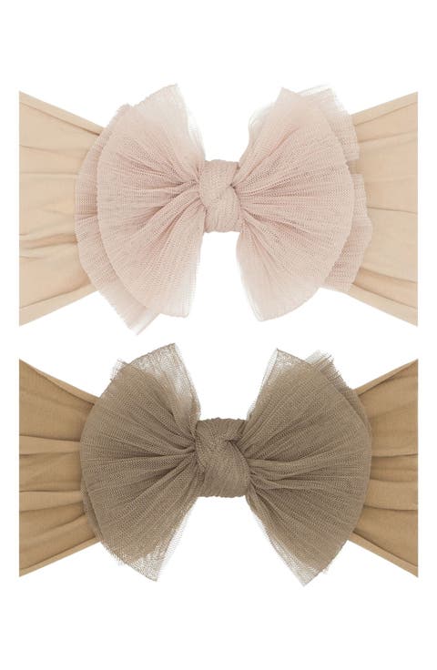 2-Pack Fab-Bow-Lous® Point d'Esprit Tulle Headbands (Baby)