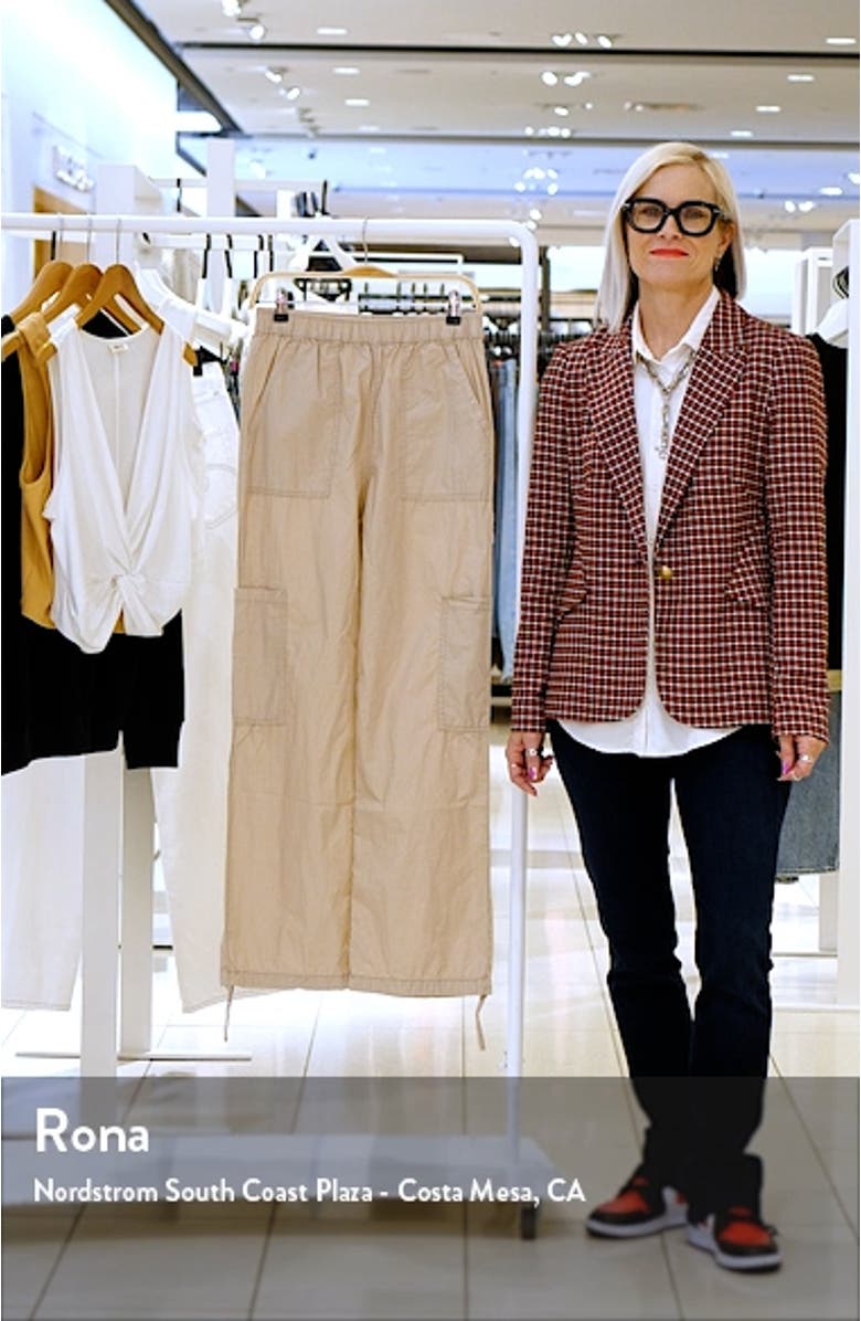 Pull-On Cotton Poplin Cargo Pants, sales video thumbnail