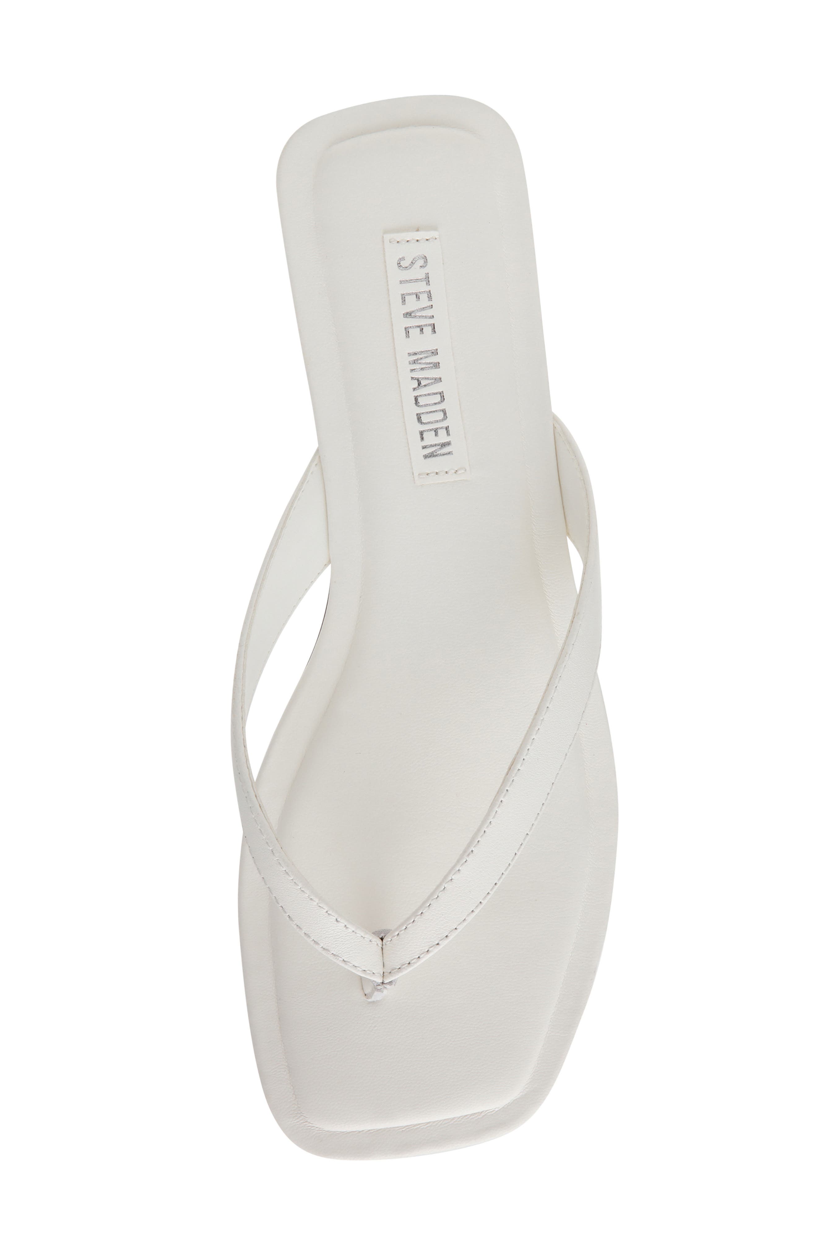 Trella Flip Flop, Alternate, color, WHITE LEATHER
