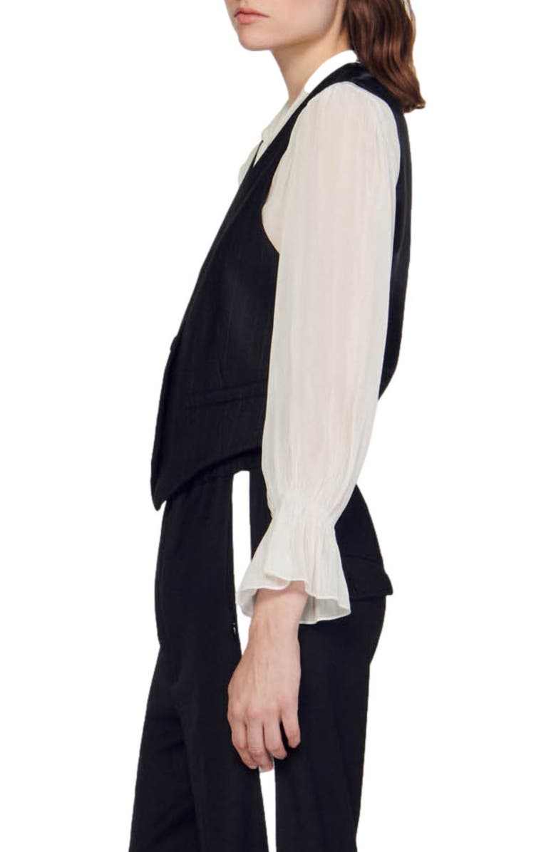 SANDRO Zanny Vest, Alternate, color, 