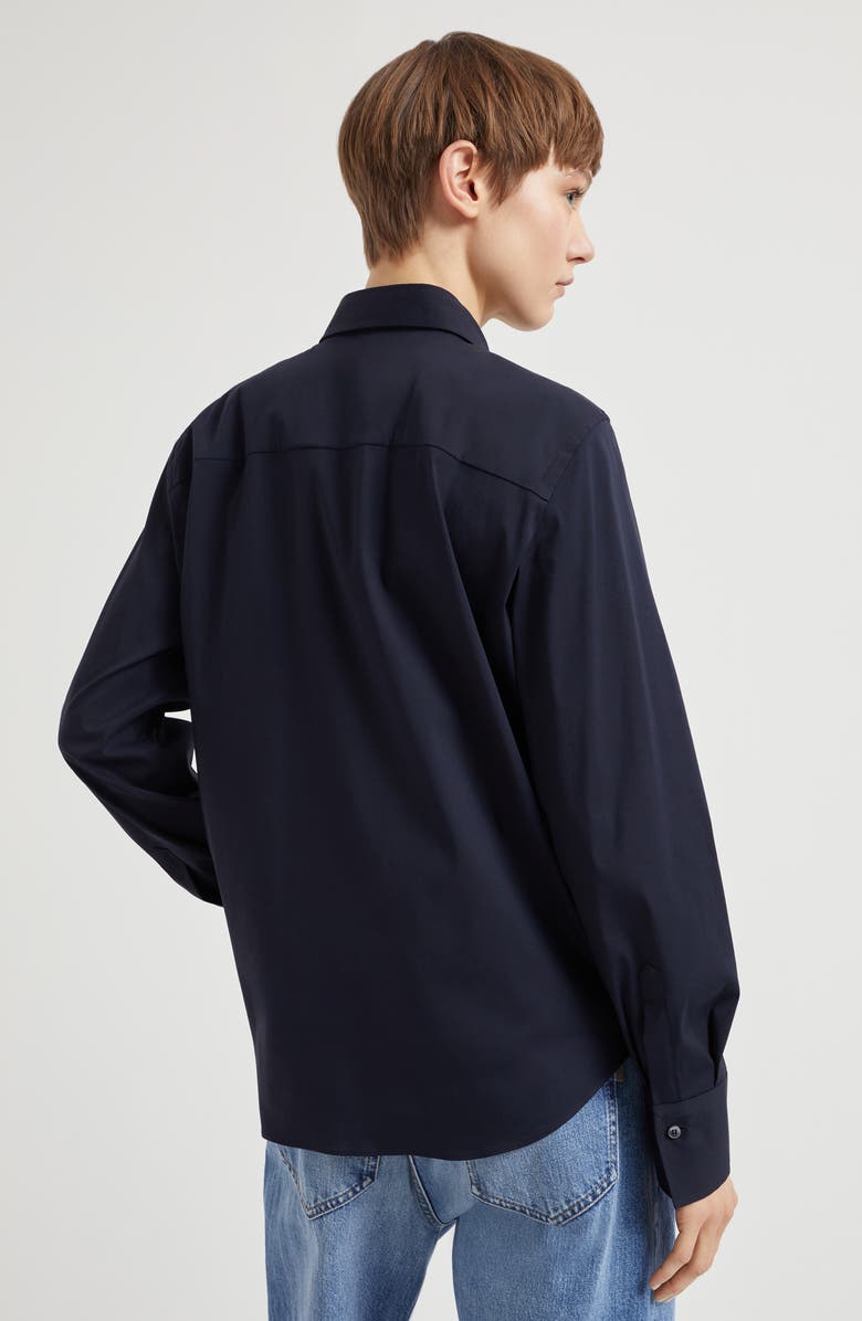 Brunello Cucinelli Stretch poplin shirt, Alternate, color, 