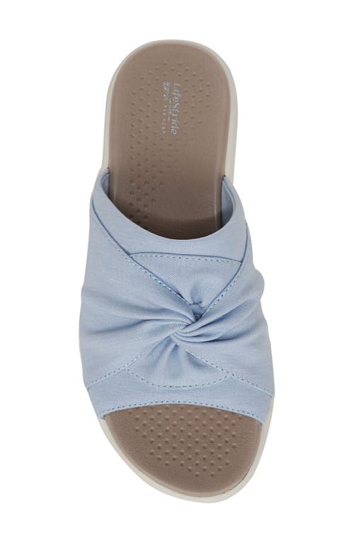 Bzees Cherish Slide Sandal In Blue