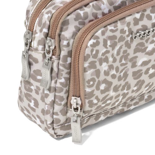 Baggallini Trifecta Rfid Wallet Crossbody Bag In Brown