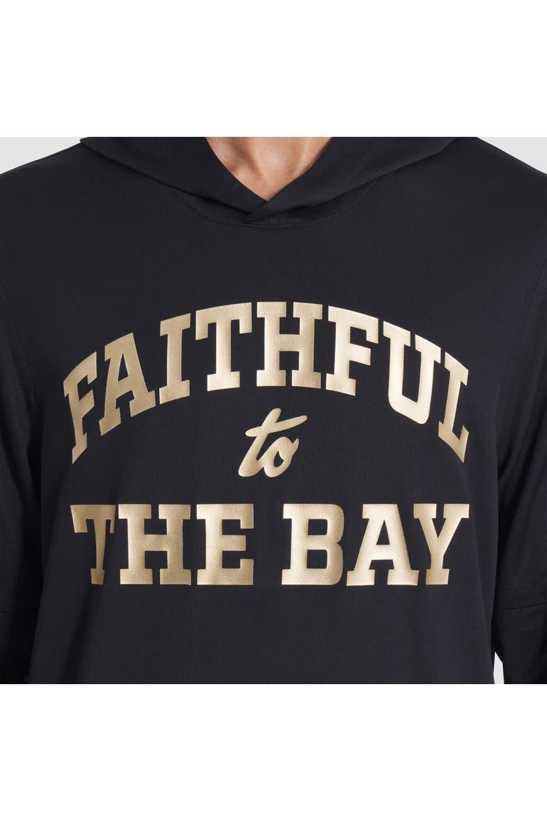 Men's Nike Black San Francisco 49ers 2025 Rivalries Collection Sideline Dri-FIT Long Sleeve Hoodie T-Shirt, Alternate, color, Black