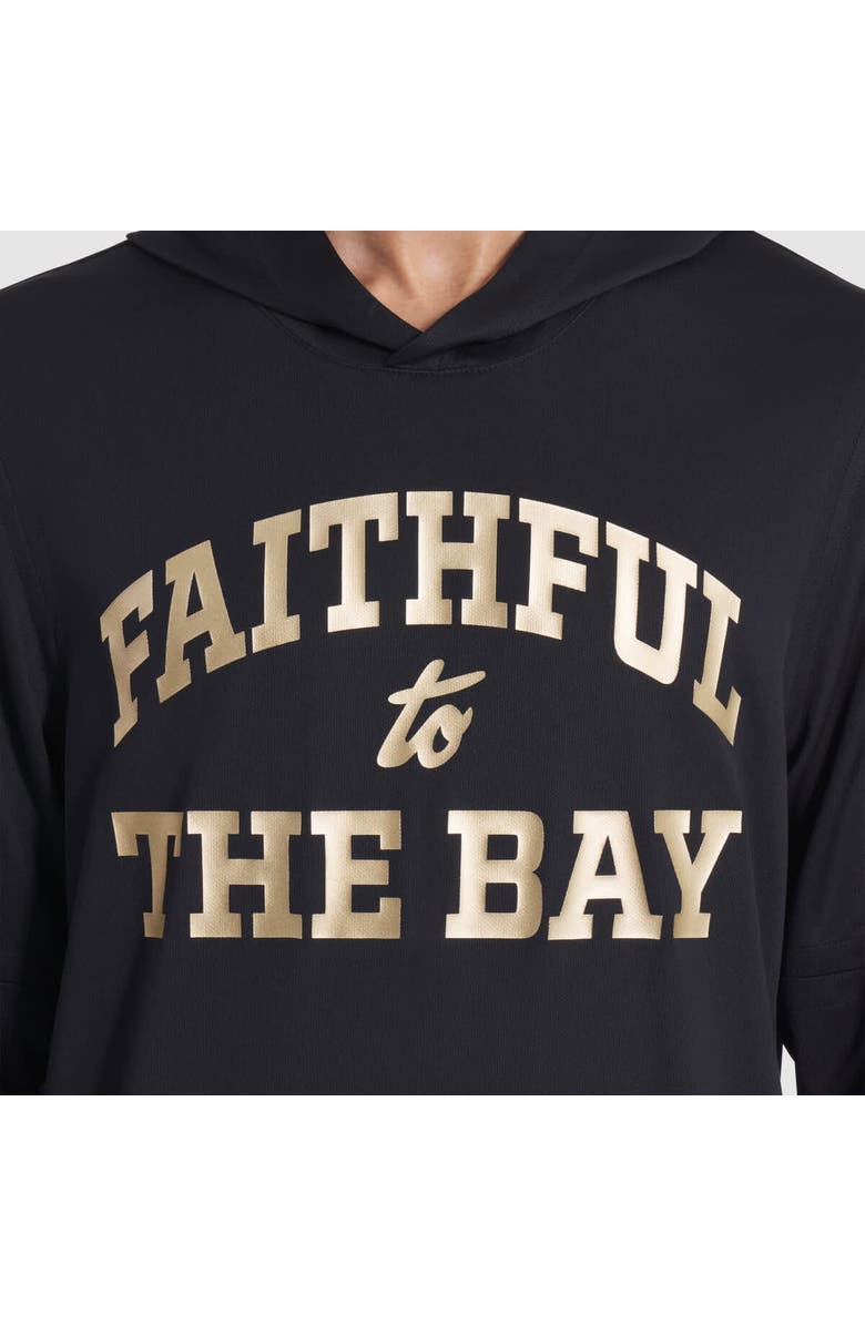 Nike Men's Nike Black San Francisco 49ers 2025 Rivalries Collection Sideline Dri-FIT Long Sleeve Hoodie T-Shirt, Alternate, color, Black