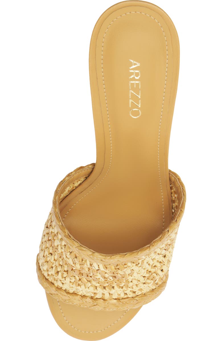 Arezzo Zula Woven Sandal, Alternate, color, Natural/ Caramel