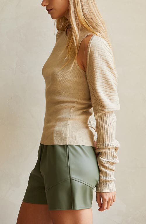 CRESCENT CRESCENT TWO PIECE BOLERO SET KNIT TOP