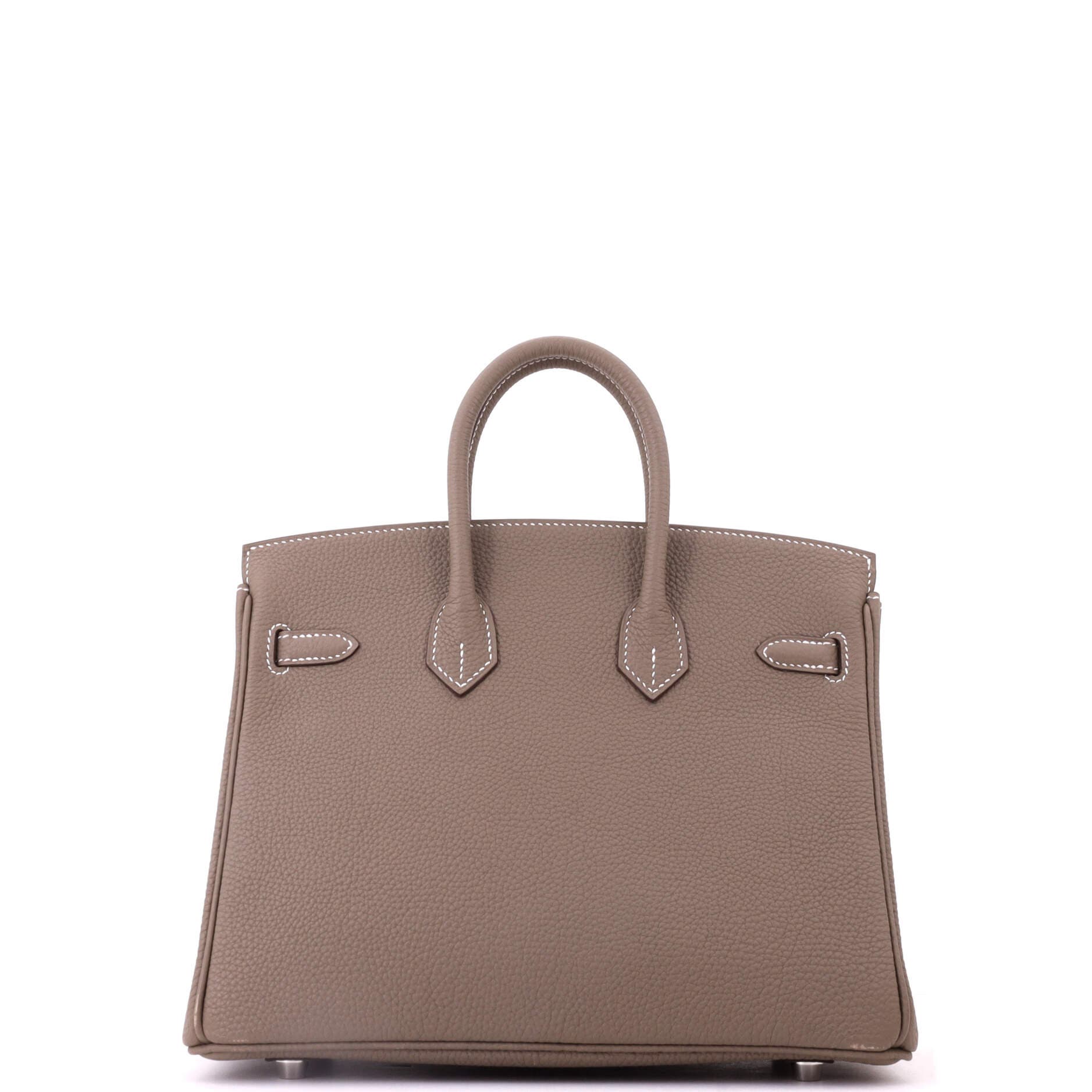 Birkin Handbag Grey Togo with Palladium Hardware 25, Alternate, color, Etoupe
