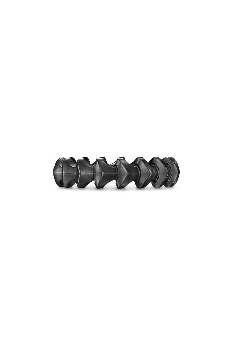 Men's Armory Band Ring in Black Titanium, 6.2mm video