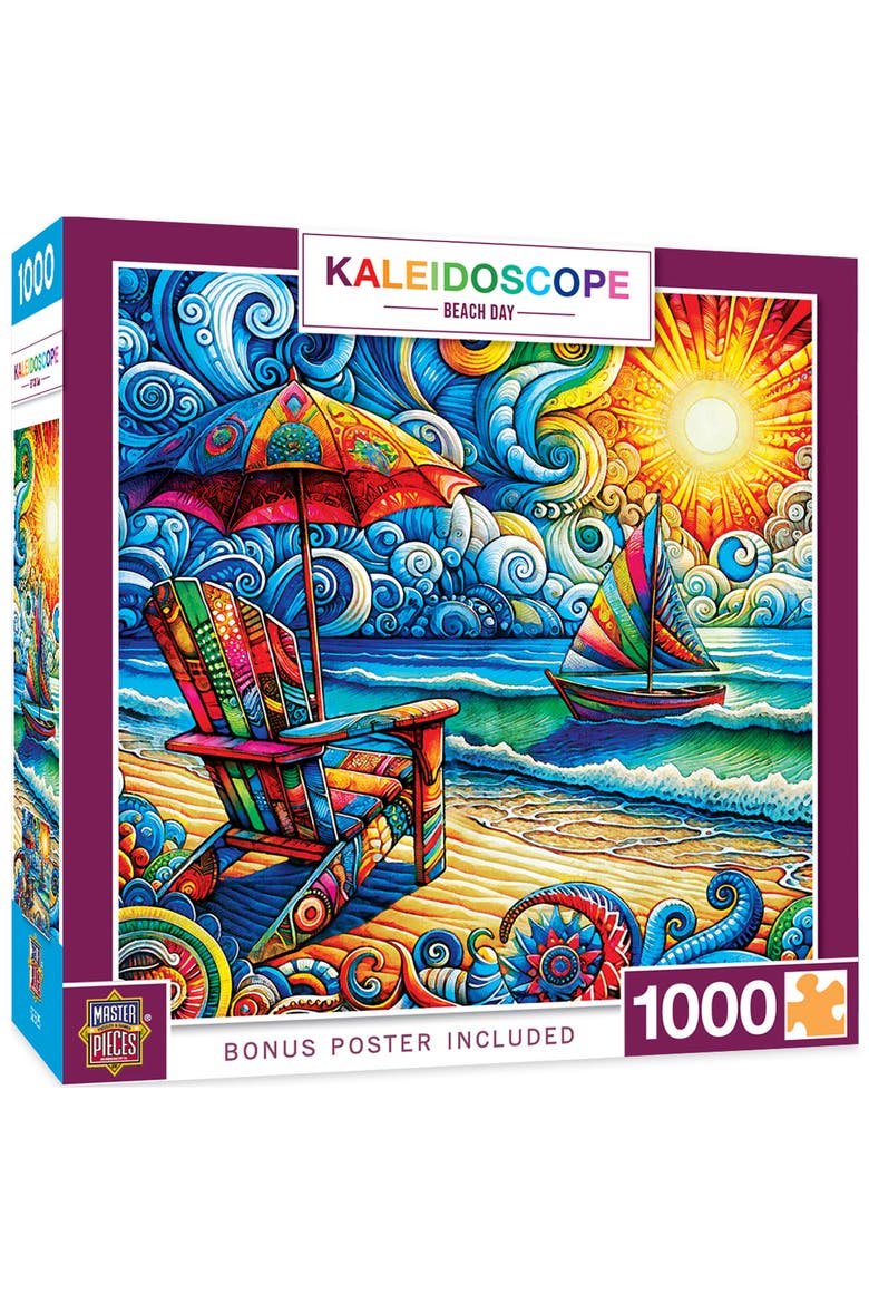 Beach Day 1000 Piece Jigsaw Puzzle, Main, color, Multicolor