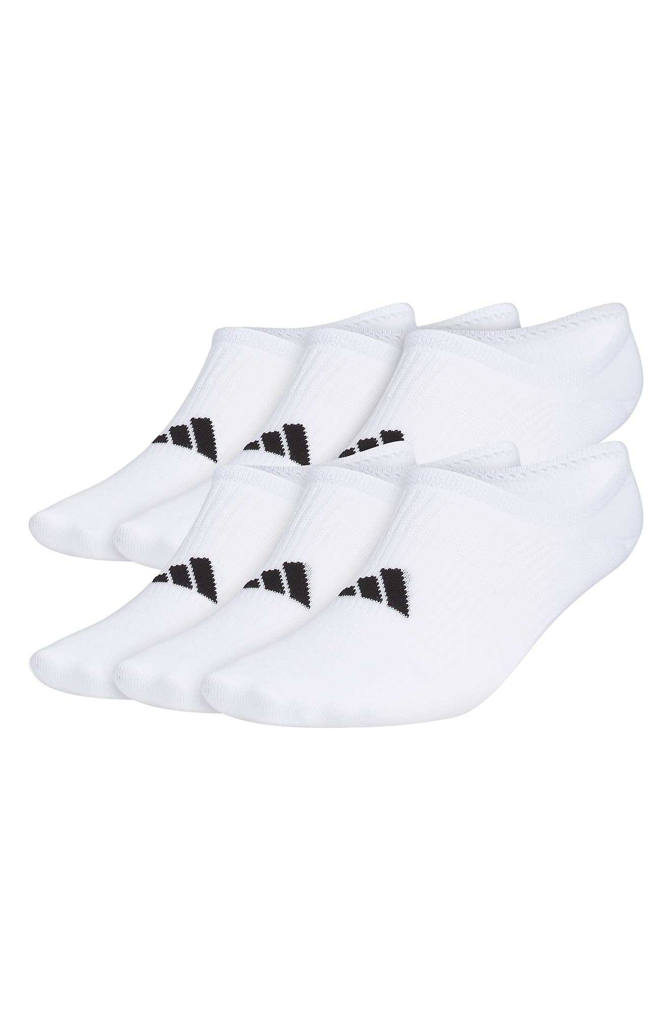 adidas 6-Pack Athletic Cushioned No-Show Socks