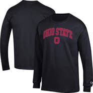 Champion Men's Champion  Black Ohio State Buckeyes Arch Over Logo Long Sleeve T-Shirt