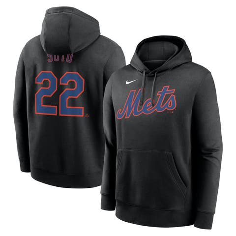 Men's Nike Juan Soto Black New York Mets Player Name & Number Club Fleece Pullover Hoodie