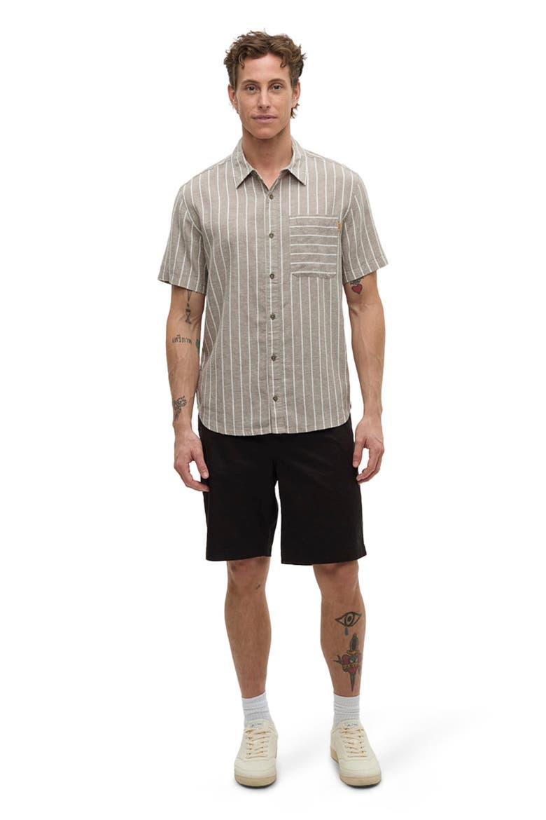 Dundas Shirt, Main, color, Clay/Wide Pinstripe