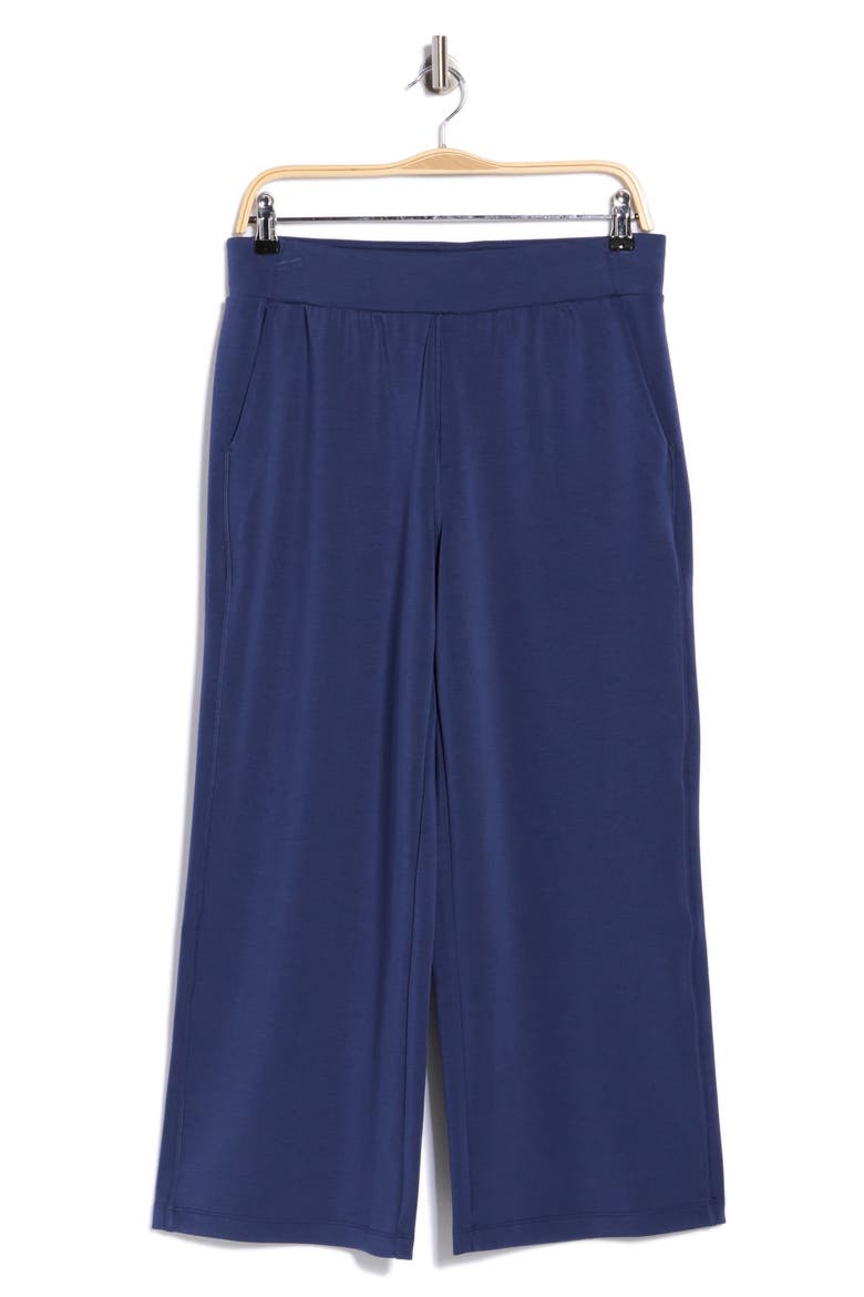Leona Sandwash Softlite High Waist Wide Leg Culottes, Main, color, NAVAL BLUE