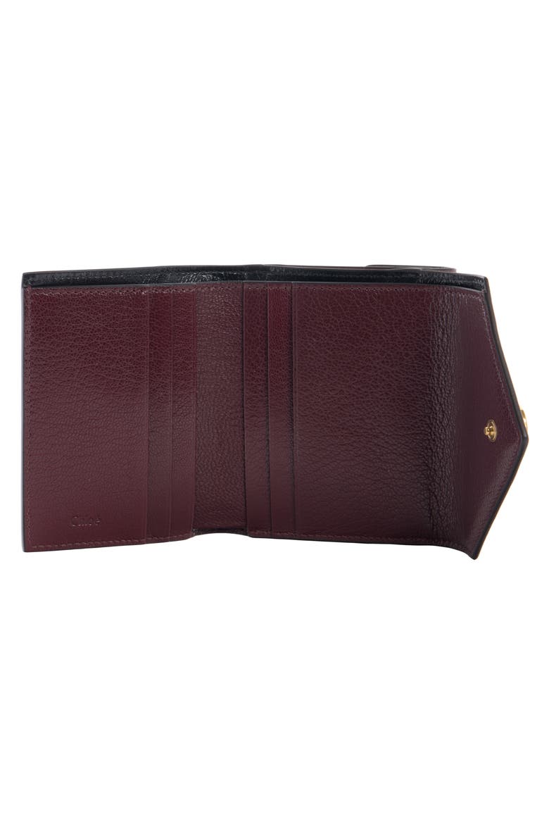 Leather Envelope Trifold Wallet, Alternate, color, GRENAT