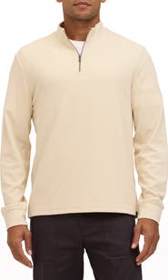Threads 4 Thought Kace Herringbone Brushed Jacquard Quarter Zip Pullover