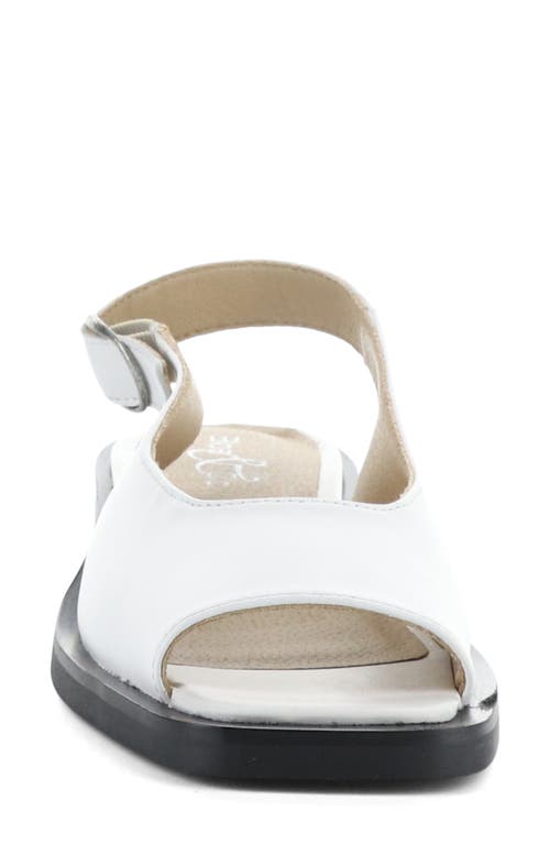 Bos. & Co. Elena Slingback Flat In White