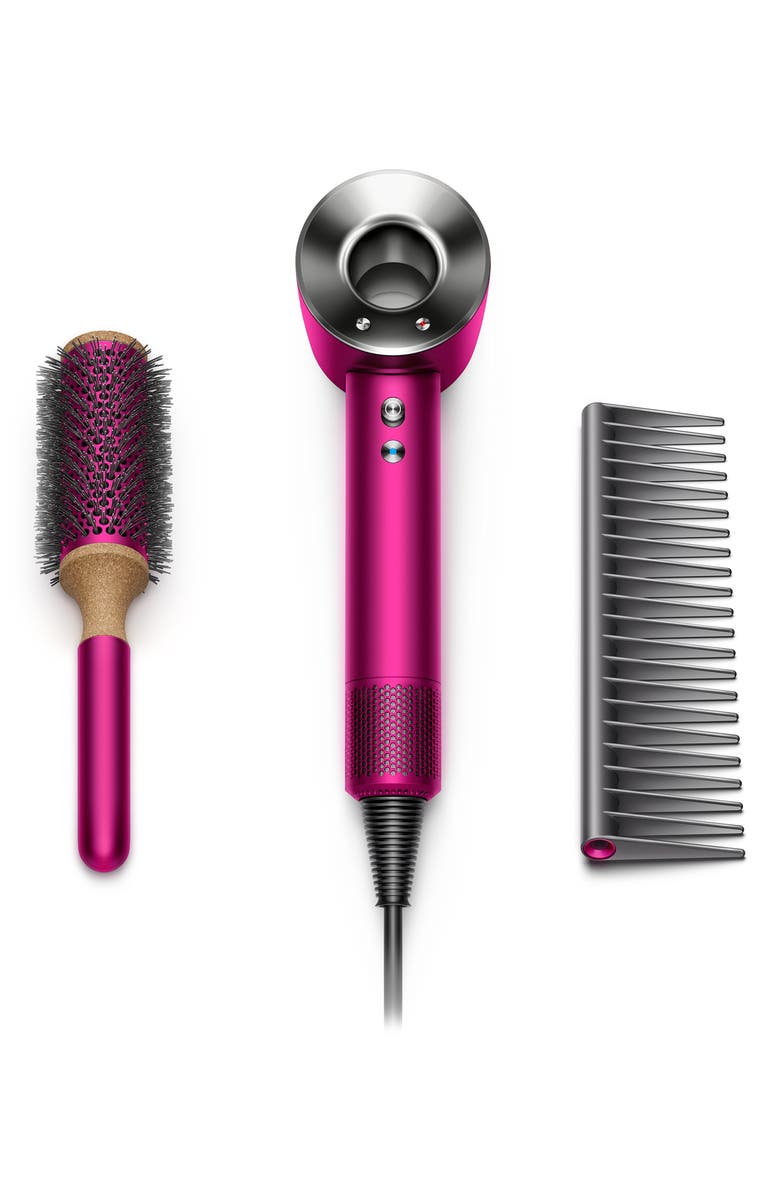 Dyson Supersonic<sup>™</sup> Hair Dryer Fuchsia Gift Edition, Main, color,