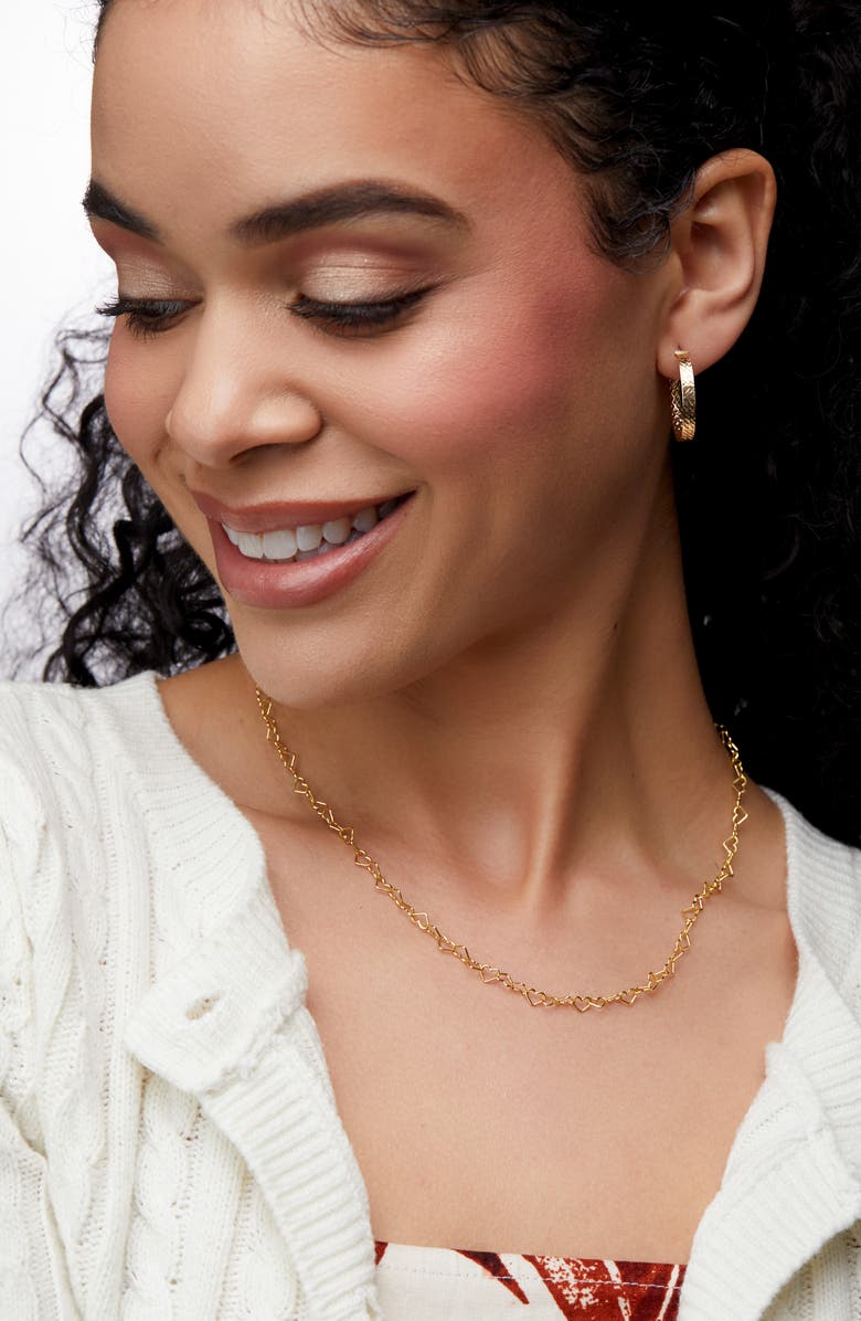 Bony Levy Kiera 14K Gold Heart Chain Necklace, Alternate, color, 14K Yellow Gold