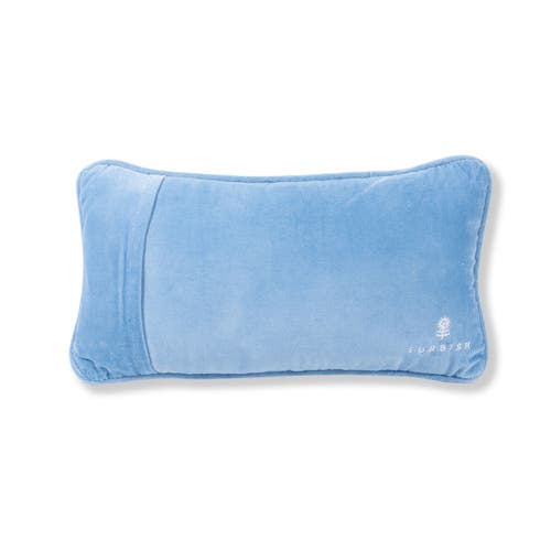Furbish Well Well Well Needlepoint Pillow In Blue