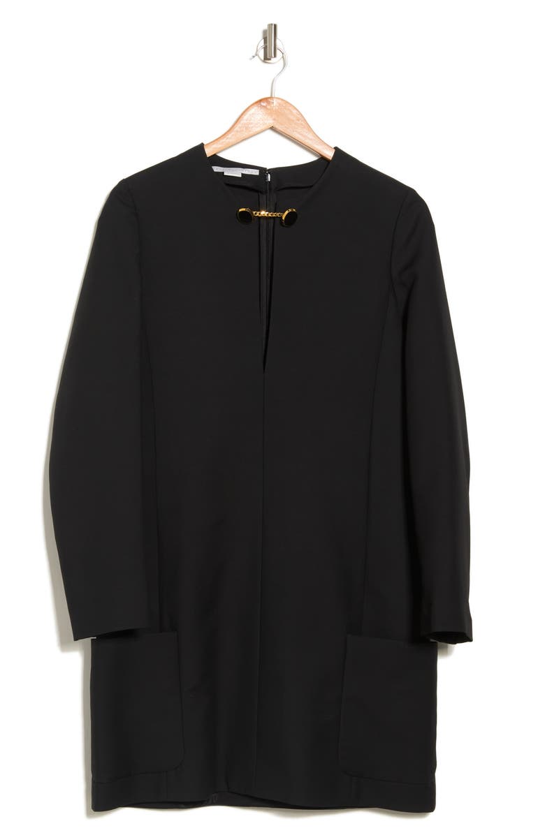 Stella McCartney Mikado Wool Blend Dress, Alternate, color, 